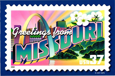 USPS Continental Postcard Greetings from Missouri