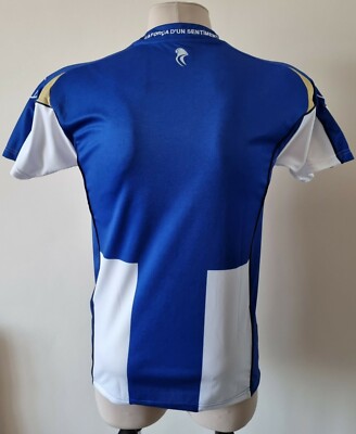Maillot Domicile Espanyol 2008-2009 UHLSPORT Taille L Homme – Bon état, Sponsor Légèrement Abîmé