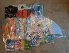 LOT:  145 Amscan Mixed Foil  Party Balloons Darth Vader, Elmo, Happy Birthday