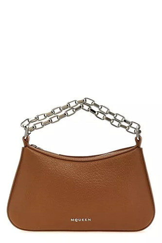 ALEXANDER MCQUEEN T-Bar Mini $1290 Brown Leather Pouch Bag New And Authentic