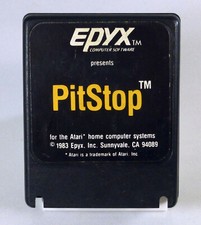 Atari 400 800 XL XE - PITSTOP Cartridge by Epyx - TESTED  WORKS