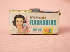 SYLVANIA M3B Blue Dot FLASHBULBS Camera Bulbs Open Box | 12 Bulbs