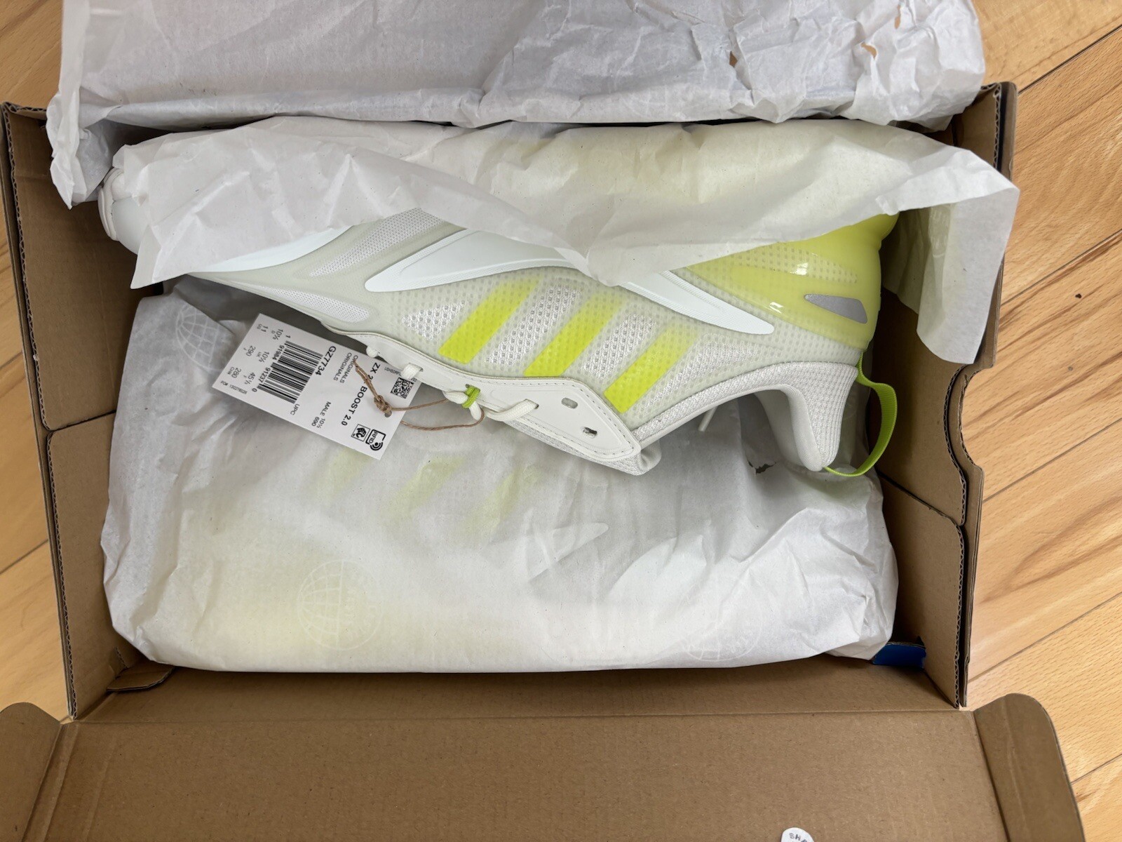 Size 11 - adidas ZX 2K Boost 2.0 White Semi Solar Slime for Size 11 - adidas ZX 2K Boost 2.0 White Semi Solar Slime for