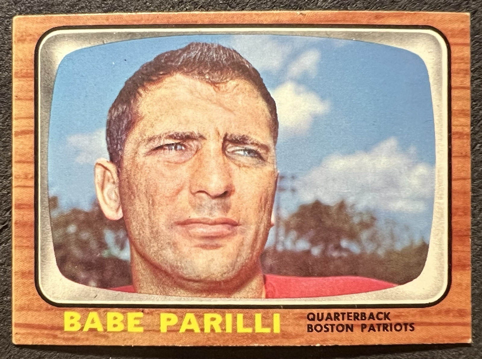 1966 TOPPS BABE PARILLI (BOSTON PATRIOTS) #12 EX EX/NM