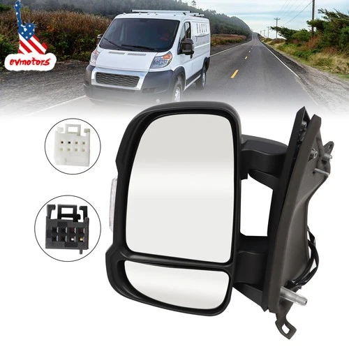 Driver Left Side Mirror For 2010-2024 RAM Promaster 1500 2500 3500 Power heated