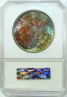 1886 Gem BU ++++  Morgan Dollar Monster 2 Sided  Rainbow Color Toned