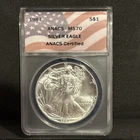 1987 American Silver Eagle ANACS MS70 #2