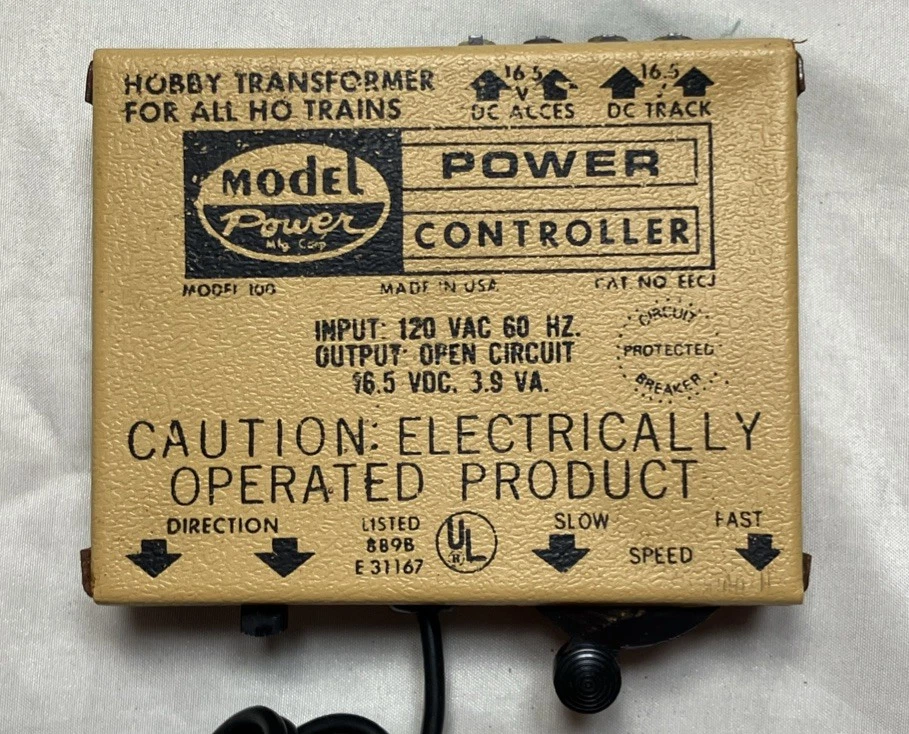 Model Power 100 Vintage 1977 Ho Scale Train Controller F/SH - Image 2 of 4