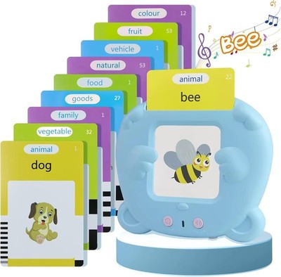 Pocket Speech for Toddlers, Talking Flash Cards for Toddlers 224 Words Blue