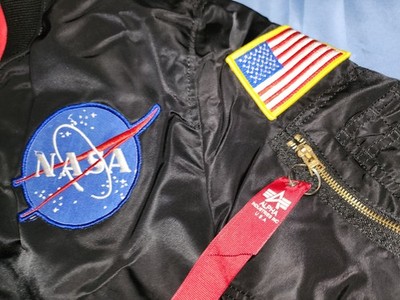 ALPHA INDUSTRIES MA-1 FLYERS APOLLO II NASA REVERSIBLE BOMBER