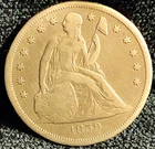 1859 O Seated Liberty Dollar VF in Grade All Original Much Better Date