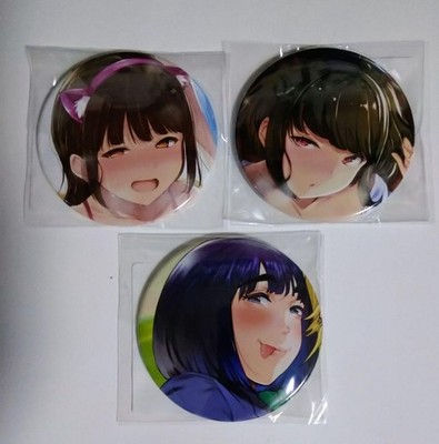 Fanza Online Lottery Comic Anthurium Can Badge 3 Piece Set