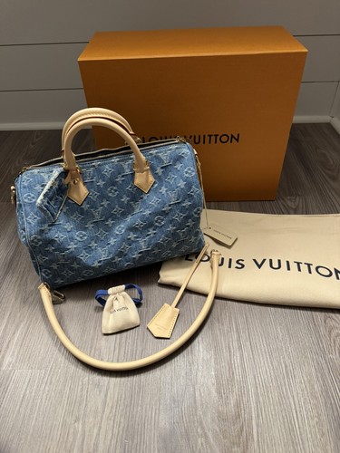 NEW Louis Vuitton M14430 Denim Monogram Speedy 30 LIMITED EDITION SOLD OUT