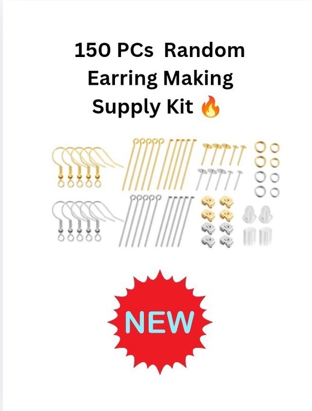 150 PCs Random Earring Making Kit