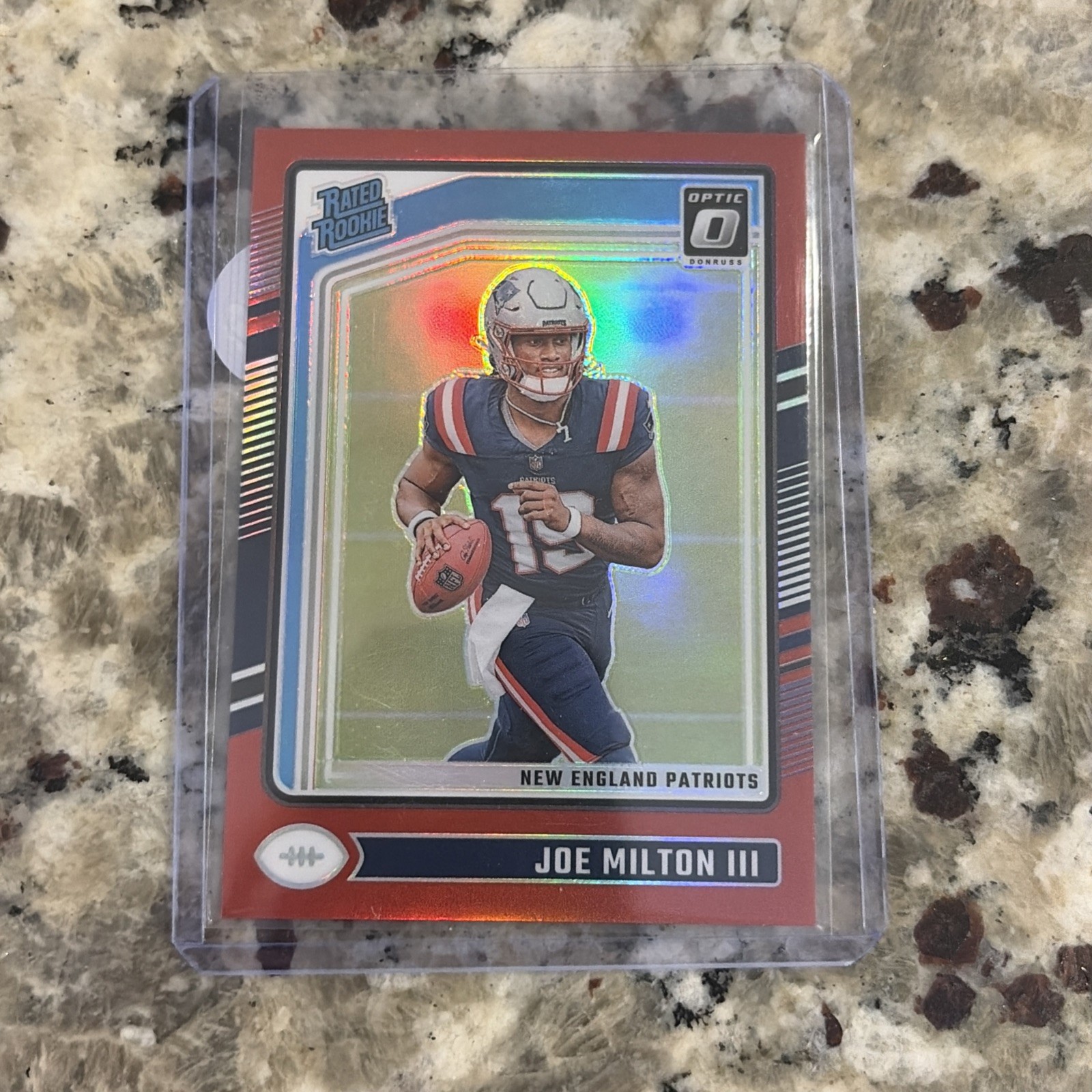 2024 Panini Donruss Optic - Rated Rookie Joe Milton III #255 Red /125 (RC)