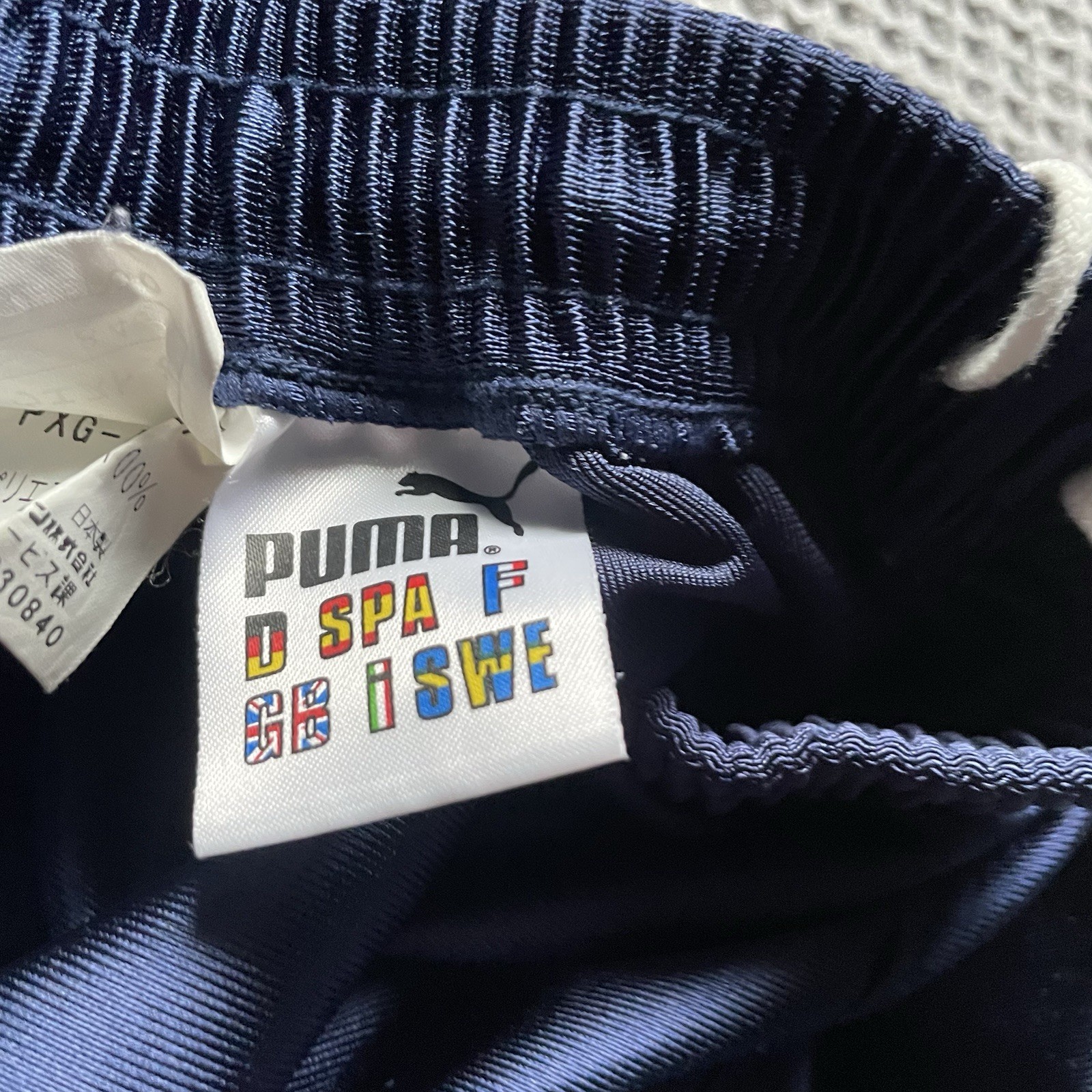 Men’s Dark Navy Blue Vintage 1980/90s Puma Football Sports Shorts image 4