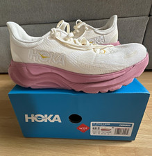HOKA ONE ONE Arahi 8 Wide Damen Laufschuhe Sneaker Weiß/Rosa EU 37 1/3