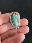 Vintage Sterling Silver Turquoise Navajo Ring Size 9.5 Beautiful — photo 1