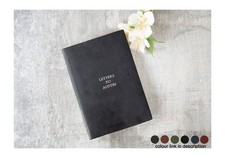 Amalfi Jazz A5 Italian Leather Journal Black Free Initials Engraving!