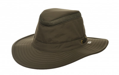 Tilley LTM6 Mesh broader brim oliv Stoffhut wandern Hüte knautschbar UV Schutz