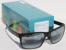 MAUI JIM Red Sands POLARIZED Sunglasses 432-2M Matte Black/Maui Pure Gray NEW