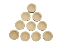 Lot of 10 - # 8 Mabor Cupel 1-3/4"x1-1/8" Gold-Assay-Smelting-Refining-Cupels