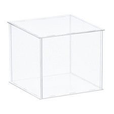 Clear Display Case Acrylic Assemble Box 35x35x30cm for Collectibles Crafts