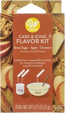 Wilton Cake & Icing Flavor Kit - Brown Sugar, Apple & Cinnamon - Net Wt 0.75 Oz