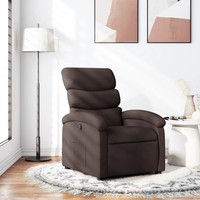 Relaxsessel Stoff Dunkelbraun Sessel Fernsehsessel Mit Relaxfunktion