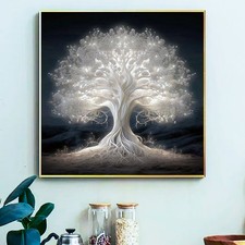 YALKIN Tree Paint by Numbers for Adults Beginner without Frame 16x16in