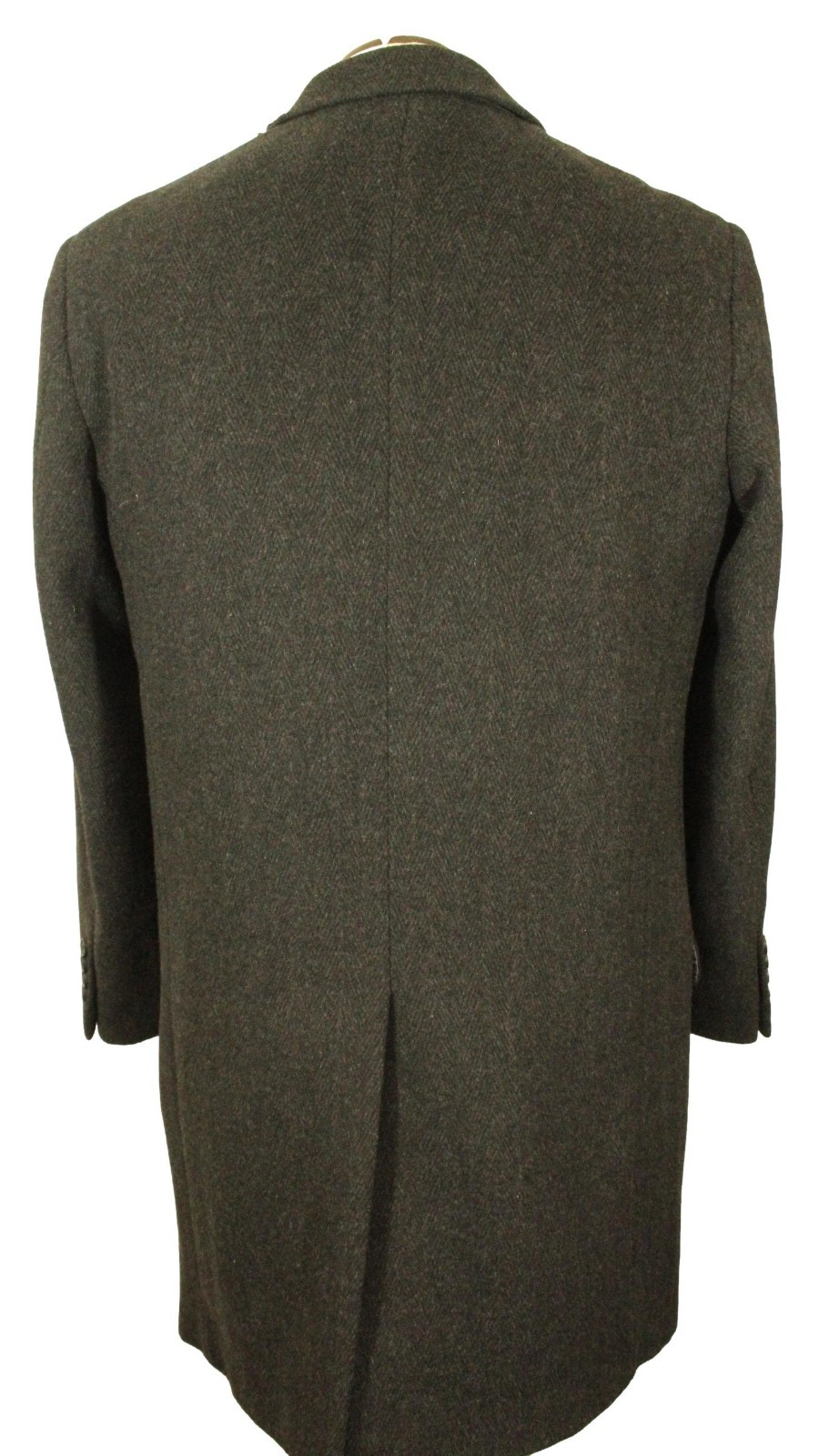 Greenwoods 38R Small Grey Tweed Modern Men's Overcoat image 5