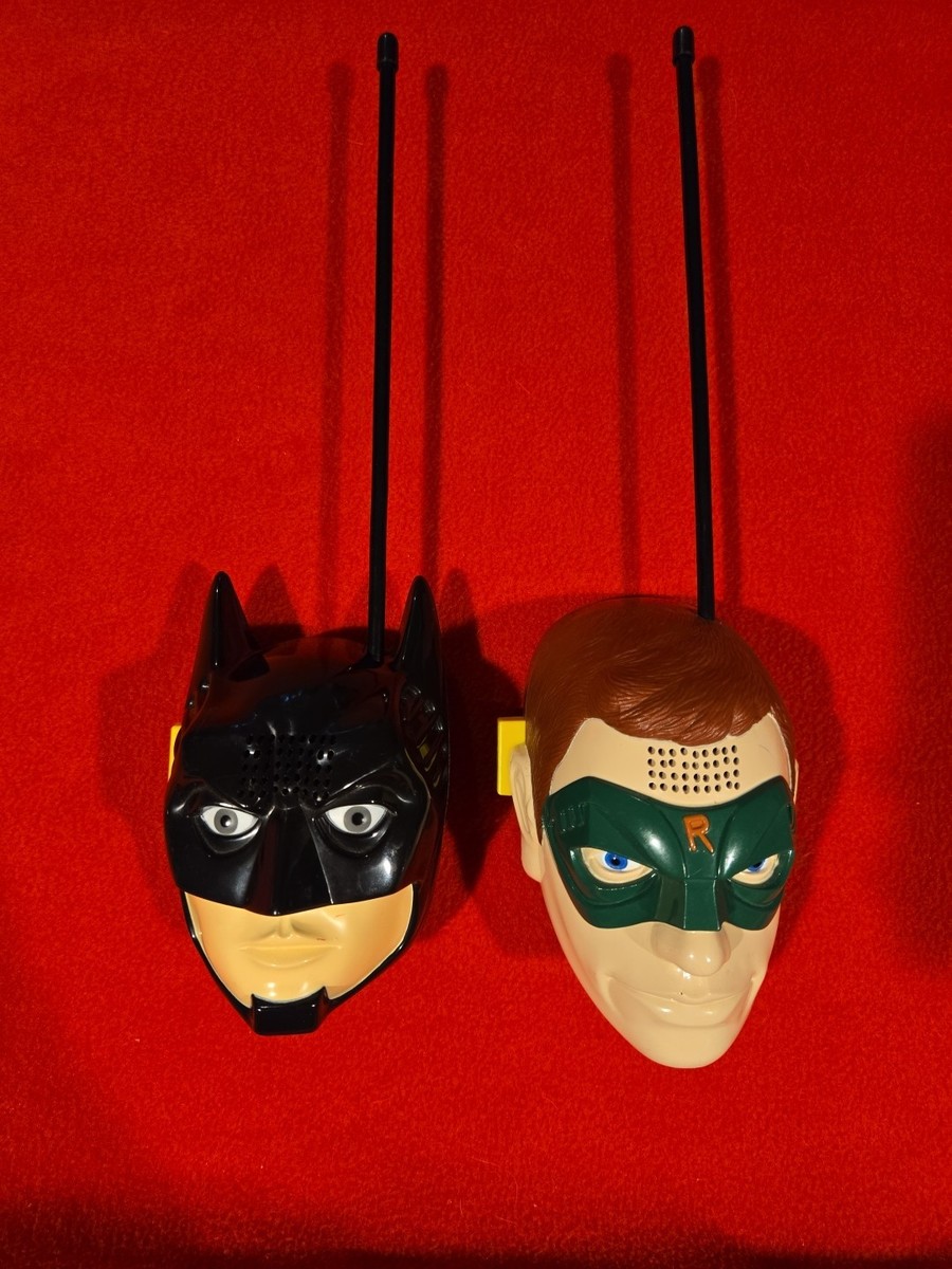 Vintage 1995 Batman & Robin Walkie- Talkies Both Work Great