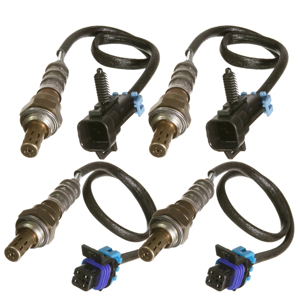 Sensor de oxígeno O2 aguas arriba y aguas abajo 4 piezas para Cadillac Eldorado Seville 1996-2000 4,6 L Foto 3 de 4