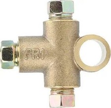 Car Brake Line Tee Fitting 3-way Inverted T-shape M10 Male Nut To Female Union Car Brake Line Tee Fitting 3-way Inverted T-shape M10 Male Nut To Female Union