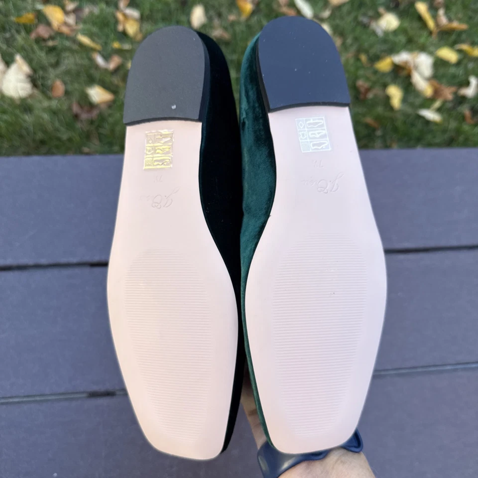 J. Planos Mary Jane Crew Hunter de terciopelo verde con hebilla Jewel talla 7,5 nuevos sin etiquetas Foto 4 de 4