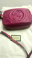 Gucci Purple Pebbled Soho Disco Crossbody Tas...