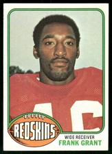 1976 Topps Frank Grant #151 Washington Redskins Rookie