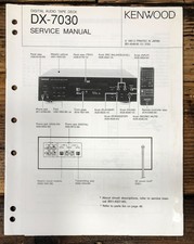 Kenwood DX-7030 DAT Deck Service Manual *Original*