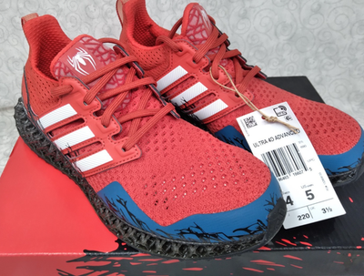 Size 7 - adidas Marvel x Ultra 4D Advanced Spider Man 2 Adidas Marvel Spiderman 2 Ultra 4D Mid Mens Running Shoes  main image 4