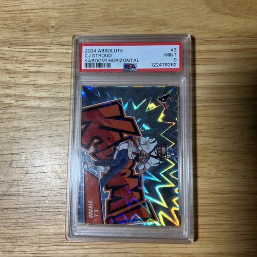 2024 Panini Absolute C.J. Stroud #2 Kaboom Horizontal SSP Texans PSA 9