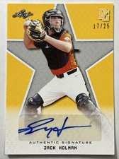 2020 LEAF PG NATIONAL SHOWCASE JACK HOLMAN YELLOW AUTO 17/25 M