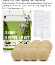 Deer Repellent, Rabbit Repellent, Deer Deterrent for Garden Rabbit Repellent