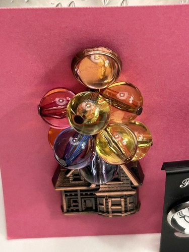Disney Parks Pixar Up Bead Balloon House Pin With Minnie Mouse Pierced Earrings - Picture 2 of 6