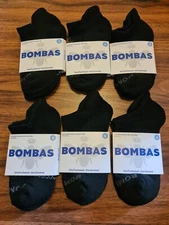 Lot of 6 Bombas Womens Honeycomb Arch Support Socks Low Cut Small S 155348