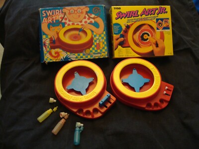 2 X VINTAGE CHAD VALLEY UND TYCO ''SWIRL ART JUNIOR'' SPIELZEUG VON 1990 