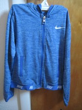 NIKE Girls Dri-Fit Full Zip Hoodie Jacket - Vivid Sky Sizes 5 6  6X NWT