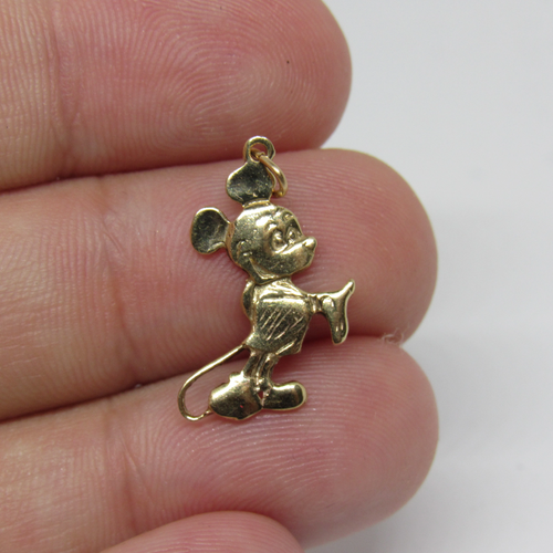 14k Yellow Gold Vintage Mickey Mouse 