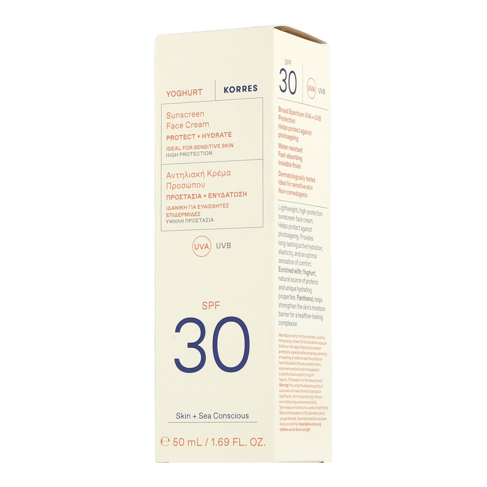 Korres Sun Care - Йогуртовый солнцезащитный крем для лица SPF30 50 мл 4690₽