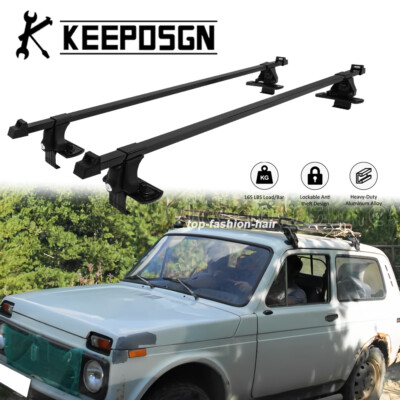 Für Lada Niva Dachträger Querstangen Crossbar Regenrinne ohne Dachreling Stahl