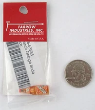 "Quench" Orange Soda Bottle Dollhouse Miniature - Farrow Industries #FA53985
